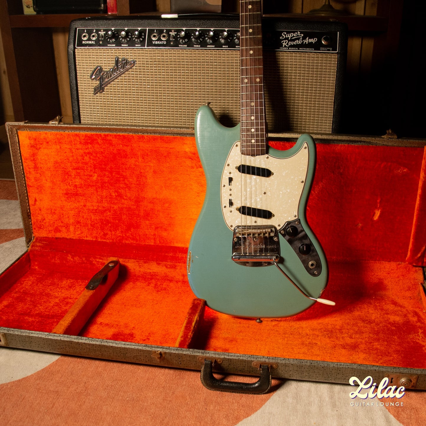1965 Fender Mustang - Blue - "Slab" Fretboard