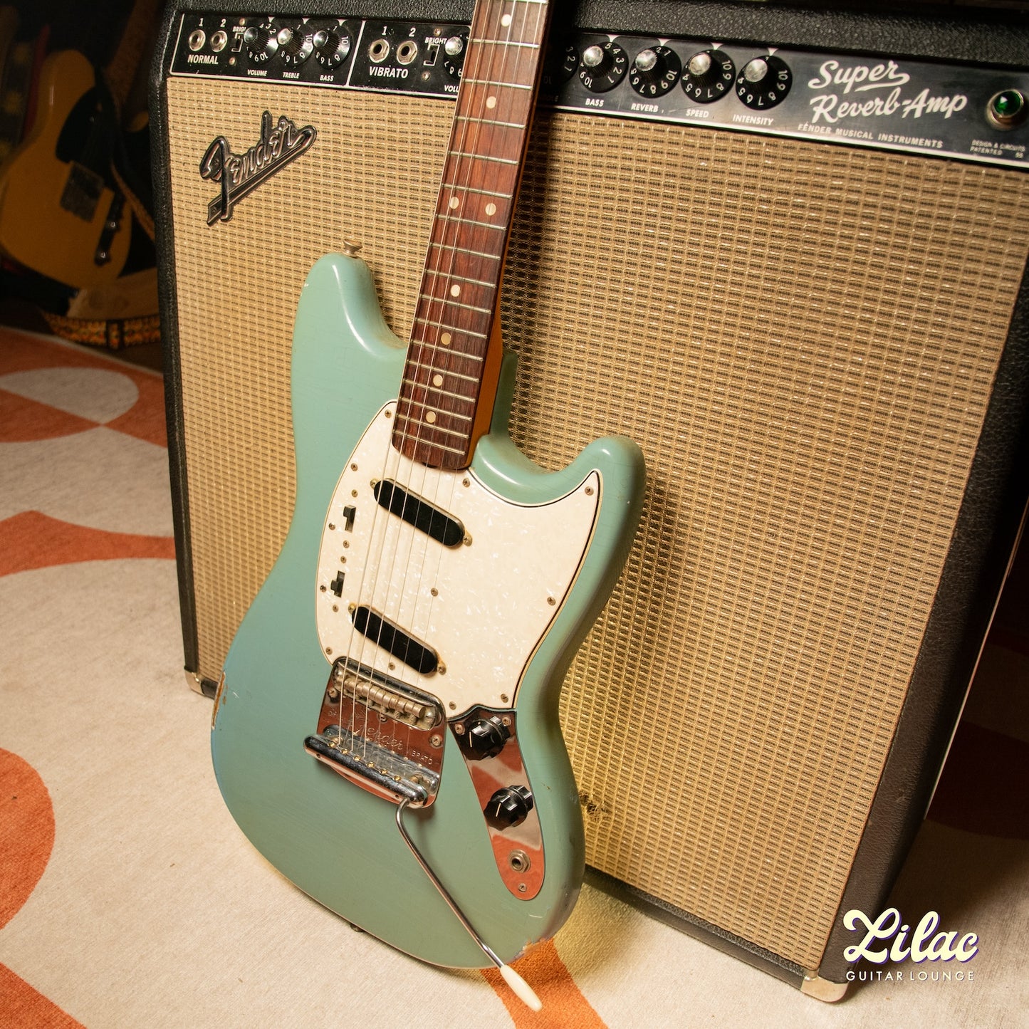 1965 Fender Mustang - Blue - "Slab" Fretboard