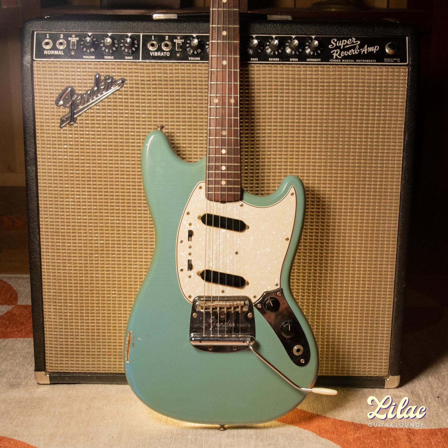 1965 Fender Mustang - Blue - "Slab" Fretboard