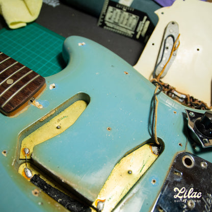 1965 Fender Mustang - Blue - "Slab" Fretboard